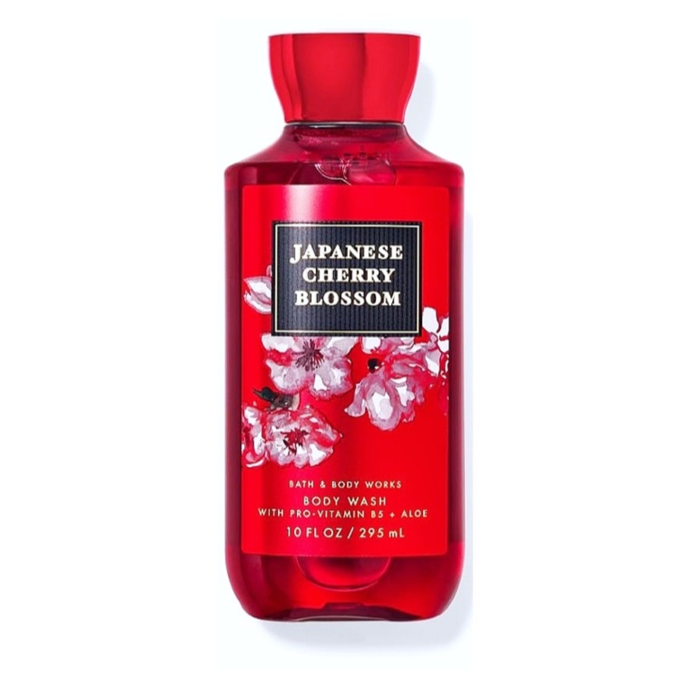 NWT : Bath & Body Works : 10 fl oz japanese cherry blossom body wash